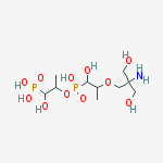 Structure of [2-[[2-[2-amino-3-hydroxy-2-(hydroxymethyl)propoxy]-1-hydroxypropyl]-hydroxyphosphoryl]oxy-1-hydroxypropyl]phosphonic Acid
