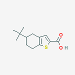 5-叔丁基-4,5,6,7-四氢苯并噻吩-2-羧酸结构式