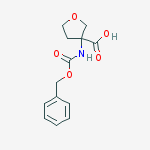 3-Furancarboxylic acid, tetrahydro-3-[[(phenylmethoxy)carbonyl]amino]-结构式