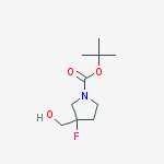 Structure of 1-Boc-3-fluoro-3-(hydroxymethyl)-pyrrolidine