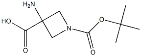 Structure of 1-Boc-3-aMino-3-azetidinecarboxylic acid