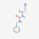 1-BENZYL-3-CYANOACETYLUREA结构式