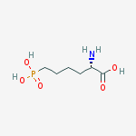 L-(+)-2-AMINO-6-PHOSPHONOHEXANOIC ACID结构式
