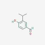 Structure of Benzaldehyde, 4-hydroxy-3-(1-methylethyl)-