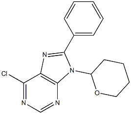 Structure of 6-Chloro-8-phenyl-9-(tetrahydro-pyran-2-yl)-9H-purine