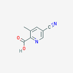 5-cyano-3-methylpyridine-2-carboxylic acid结构式