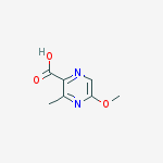 Structure of 5-methoxy-3-methylpyrazine-2-carboxylic acid