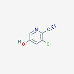 Structure of 3-chloro-5-hydroxy-pyridine-2-carbonitrile