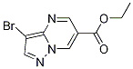 Ethyl 3-bromopyrazolo[1,5-a]pyrimidine-6-carboxylate结构式