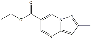 Structure of ethyl 2-methylpyrazolo[1,5-a]pyrimidine-6-carboxylate