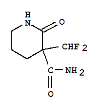3-二氟甲基-2-羰基-3-哌啶甲酰胺结构式