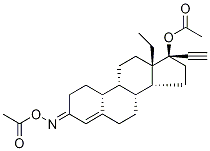 Structure of [(3e,8r,9s,10r,13s,14s,17r)-3-acetyloxyimino-2,2,4,6,6,10-hexadeuterio-13-ethyl-17-ethynyl-7,8,9,11,12,14,15,16-octahydro-1h-cyclopenta[a]phenanthren-17-yl] Acetate