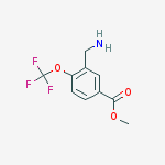 Structure of methyl 3-(aminomethyl)-4-(trifluoromethoxy)benzoate