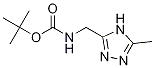 Structure of 3-(N-BOC-AMINOMETHYL)-5-METHYL-4H-1,2,4-TRIAZOLE