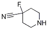 4-Piperidinecarbonitrile, 4-fluoro-结构式