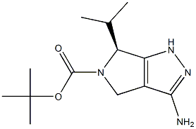 Structure of (S)-tert-butyl 3-amino-6-isopropyl-4,6-dihydropyrrolo[3,4-c]pyrazole-5(1H)-carboxylate