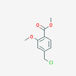 Structure of 4-Chloromethyl-2-methoxy-benzoic acid methyl ester