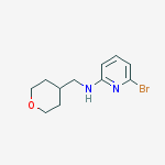 Structure of 6-bromo-N-((tetrahydro-2H-pyran-4-yl)methyl)pyridin-2-amine