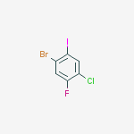 Structure of 1-bromo-4-chloro-5-fluoro-2-iodoBenzene
