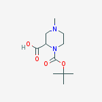 Structure of 4-Methyl-piperazine-1,2-dicarboxylic acid 1-tert-butyl ester