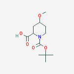 Structure of 4-Methoxy-piperidine-1,2-dicarboxylic acid 1-tert-butyl ester
