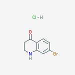 Structure of 7-Bromo-2,3-dihydro-1H-quinolin-4-one hydrochloride
