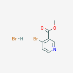 Structure of 4-Bromo-nicotinic acid methyl ester hydrobromide