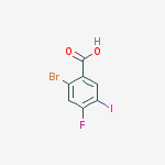 Structure of 2-Bromo-4-fluoro-5-iodo-benzoic acid