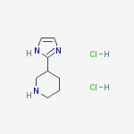 3-(1H-Imidazol-2-yl)-piperidine dihydrochloride结构式