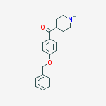 Structure of (4-(Benzyloxy)phenyl)(piperidin-4-yl)Methanone