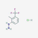 Structure of (2-Methyl-3-(trifluoromethyl)phenyl)hydrazine hydrochloride
