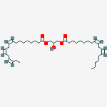 Structure of 9,12,15-Octadecatrienoic acid,2-hydroxy-3-[[(9Z,12Z)-1-oxo-9,12-octadecadienyl]oxy]propyl ester,(9Z,12Z,15Z)-