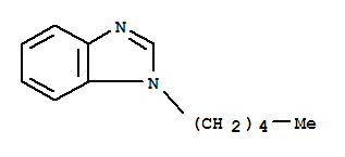 Structure of 1H-Benzimidazole,1-pentyl-