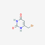 Structure of 2,4(1H,3H)-PyriMidinedione, 6-(broMoMethyl)-