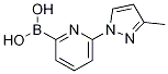 Structure of (6-(3-Methyl-1H-pyrazol-1-yl)pyridin-2-yl)boronic acid
