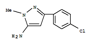 Structure of 3-(4-CHLOROPHENYL)-1-METHYL-1H-PYRAZOL-5-AMINE