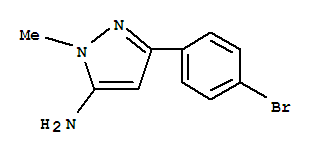 Structure of 5-(4-BROMO-PHENYL)-2-METHYL-2H-PYRAZOL-3-YLAMINE