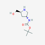 Structure of TERT-BUTYL ((3R,5S)-5-(HYDROXYMETHYL)PYRROLIDIN-3-YL)CARBAMATE