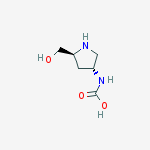 Structure of ((3R,5S)-5-(Hydroxymethyl)pyrrolidin-3-yl)carbamic acid