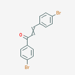 Chemical structure of (E)-4,4-Dibromochalcone