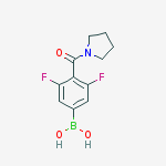 Structure of [3,5-difluoro-4-(1-pyrrolidinylcarbonyl)phenyl]boronic Acid