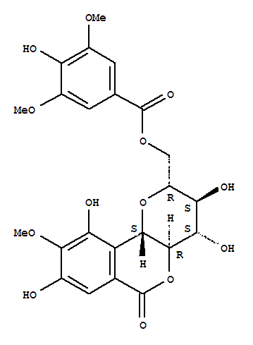 Structure of 11-O-syringylbergenin