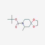 1,4-Dioxa-8-azaspiro[4.5]decane-8-carboxylic acid, 7-Methyl-, 1,1-diMethylethyl ester结构式