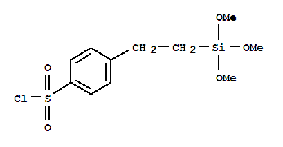 Structure of 2-(4-CHLOROSULPHONYLPHENYL)ETHYLTRIMETHOXYSILANE50% IN METHYLENE CHLORIDE