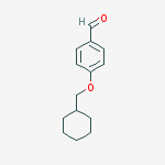 Structure of Benzaldehyde, 4-(cyclohexylmethoxy)-