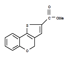 4H-[1]-苯并吡喃[4,3-B]噻吩-2-羧酸甲酯结构式