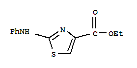 Ethyl 2-(phenylamino)-4-thiazolecarboxylate结构式