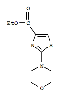 Structure of ethyl 2-morpholino-1,3-thiazole-4-carboxylate