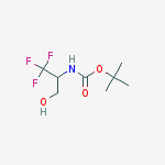 Structure of TERT-BUTYL [2,2,2-TRIFLUORO-1-(HYDROXYMETHYL)ETHYL]CARBAMATE