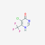Structure of 5-CHLORO-4-HYDROXY-6-TRIFLUOROMETHYL-PYRIMIDINE